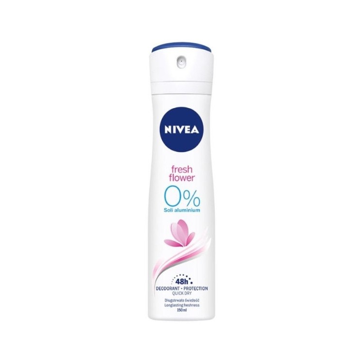 Nivea Spray Deodorant Fresh Bloem 0% Aluminium 150 ml