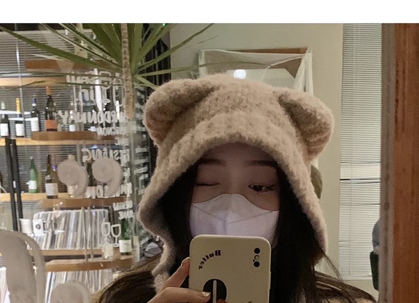 Nikifa - Gebreide beanie met berenoor