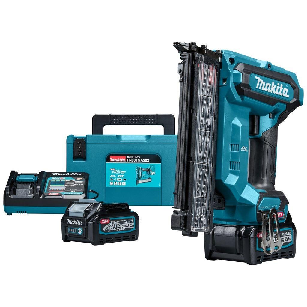 Makita FN001GA202 Accu Afwerktacker 18Ga XGT 40V Max 2.0Ah in Mbox