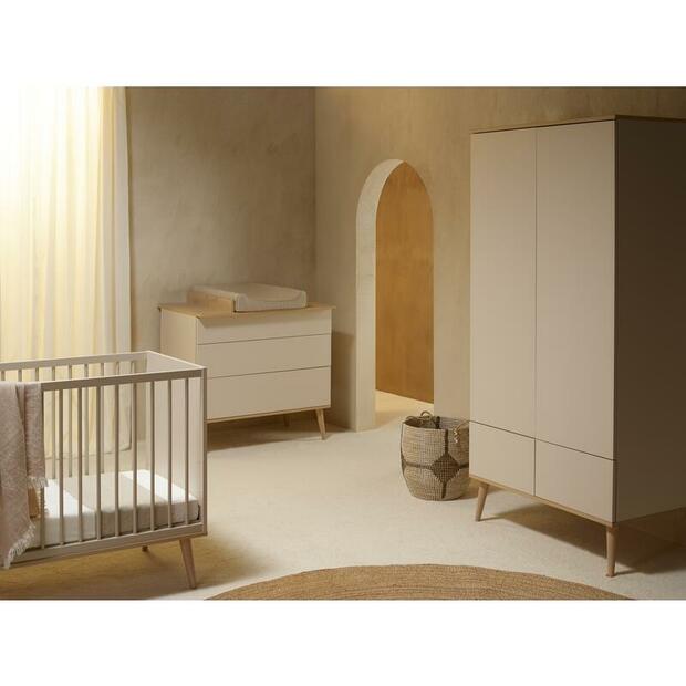 Chambre TRIO Lit 70x140 Commode Armoire FLOW - QUAX