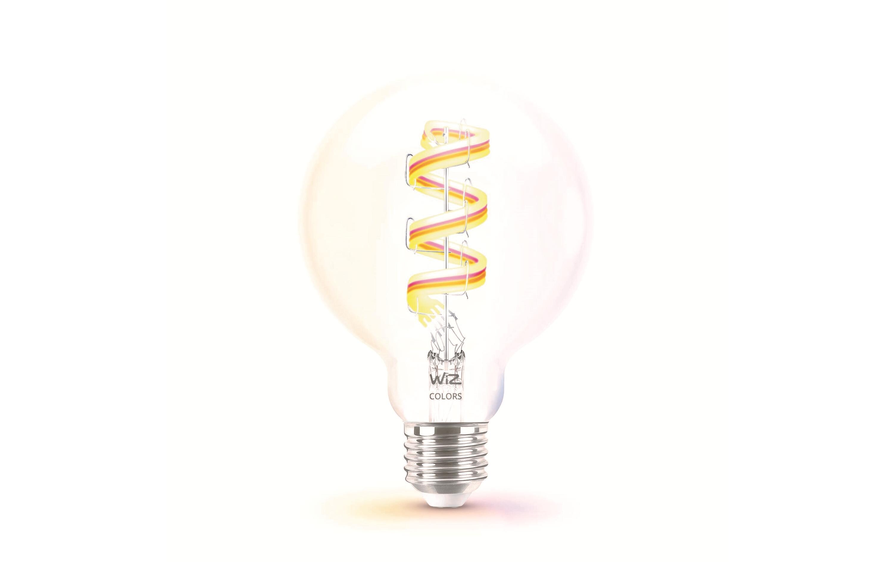 Leuchtmittel 6.3W (40W) E27 G95 Tunable White & ColorSmartes Leuchtmittel, verbindbar über Matter, WLAN