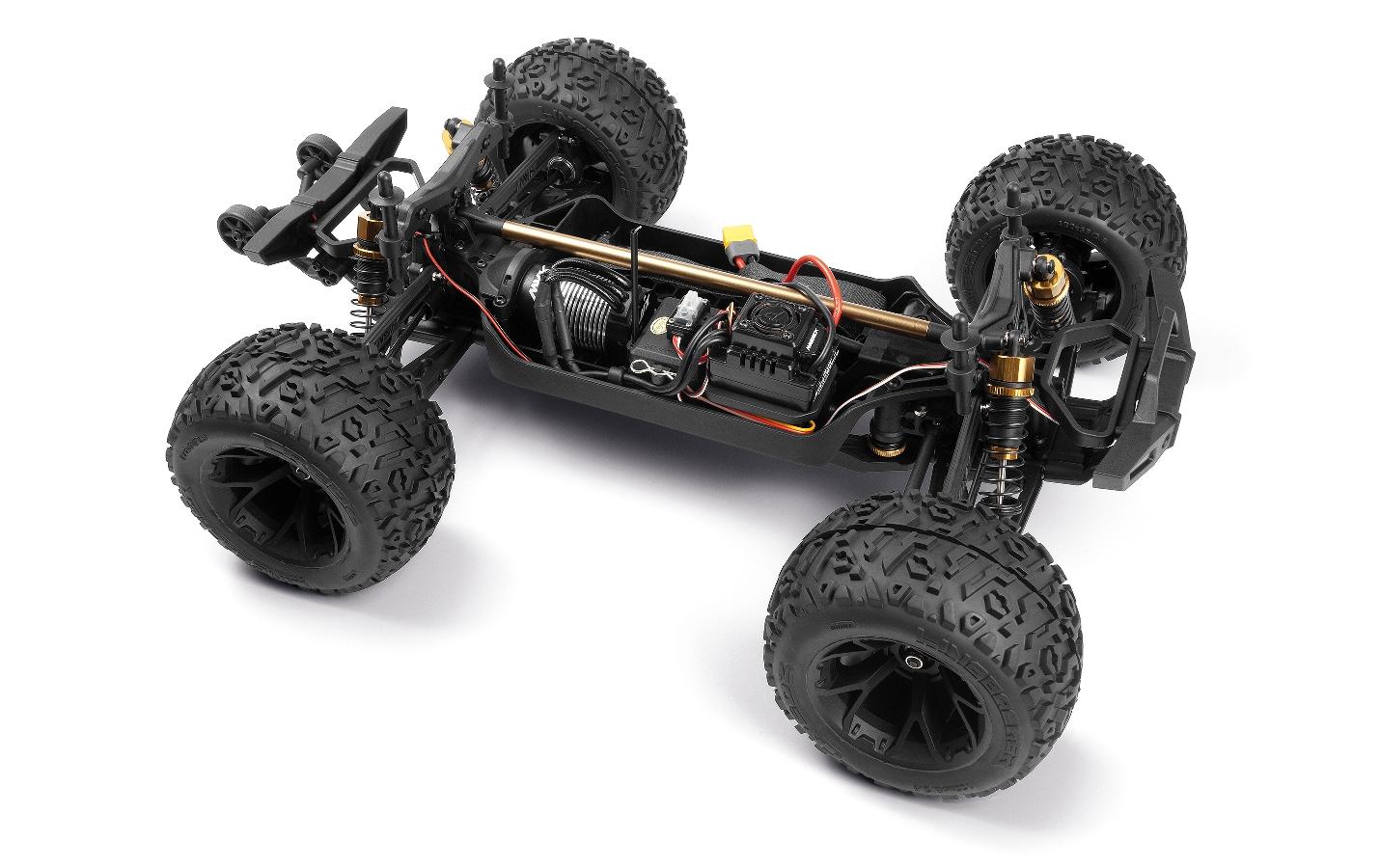 Monster Truck Quantum2 MT Flux 4WD Rot, ARTR, 1:10<br>Off-Road RC Modell mit Brushless Allradantrieb