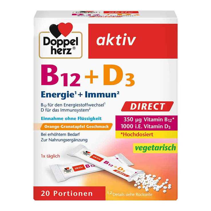 Doppelherz B12 + D3 Direct Pellets, 20 St
