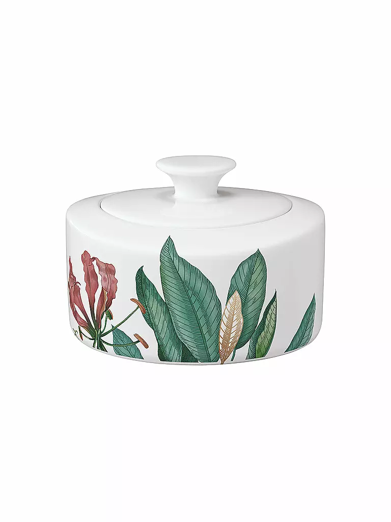 VILLEROY & BOCH SIGNATURE Zucker-Marmeladedose 0,33l Avarua Weiss bunt
