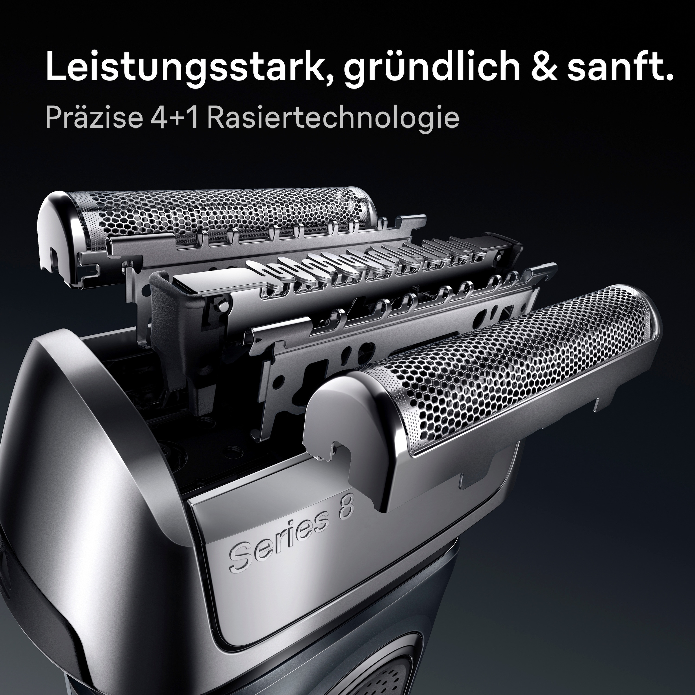 Braun Elektrorasierer »Series 8 8663cc« Smart Care Center integrierter Präzisionstrimmer SensoAdapt für jede Bartdichte, mit 5in1 SmartCare Center