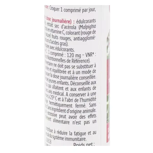 Forté Pharma Acerola Vitamina C 12 comprimidos mastigáveis