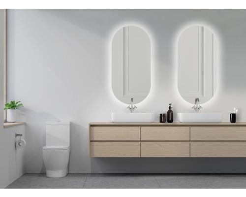 LED badkamerspiegel Denise Ovaal 45 x 90 cm IP 44