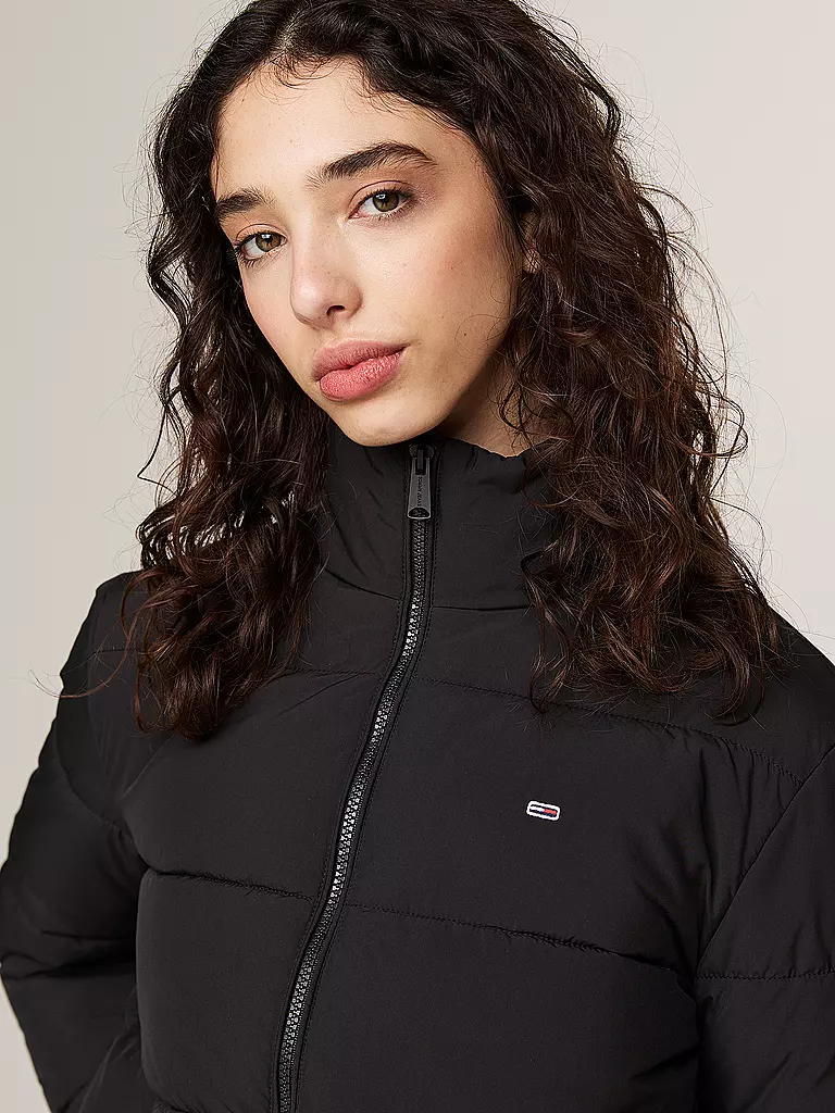 TOMMY JEANS Steppjacke  schwarz