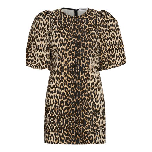 Co'Couture LeoCC Crop Puff Kjole, Khaki, M