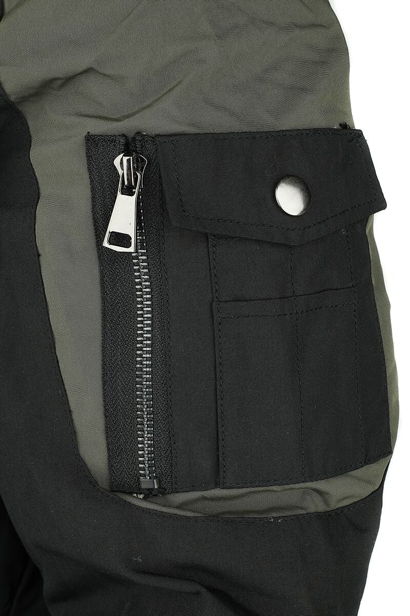 Veste d'Hiver Décontractée Avec Col Fausse Fourrure | Black Premium by EMP Veste d'hiver