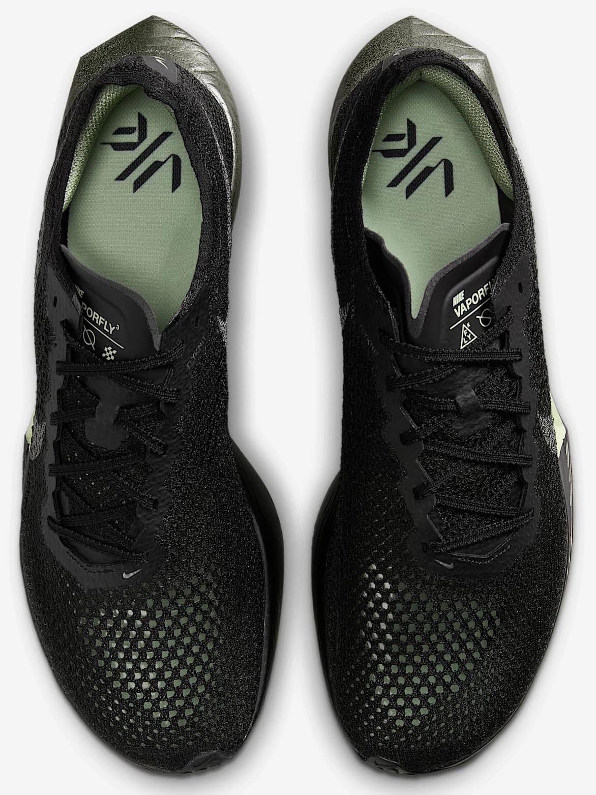 Vaporfly 3 FK Herre 001/Black/Olive Aura/Metallic Medium Ash