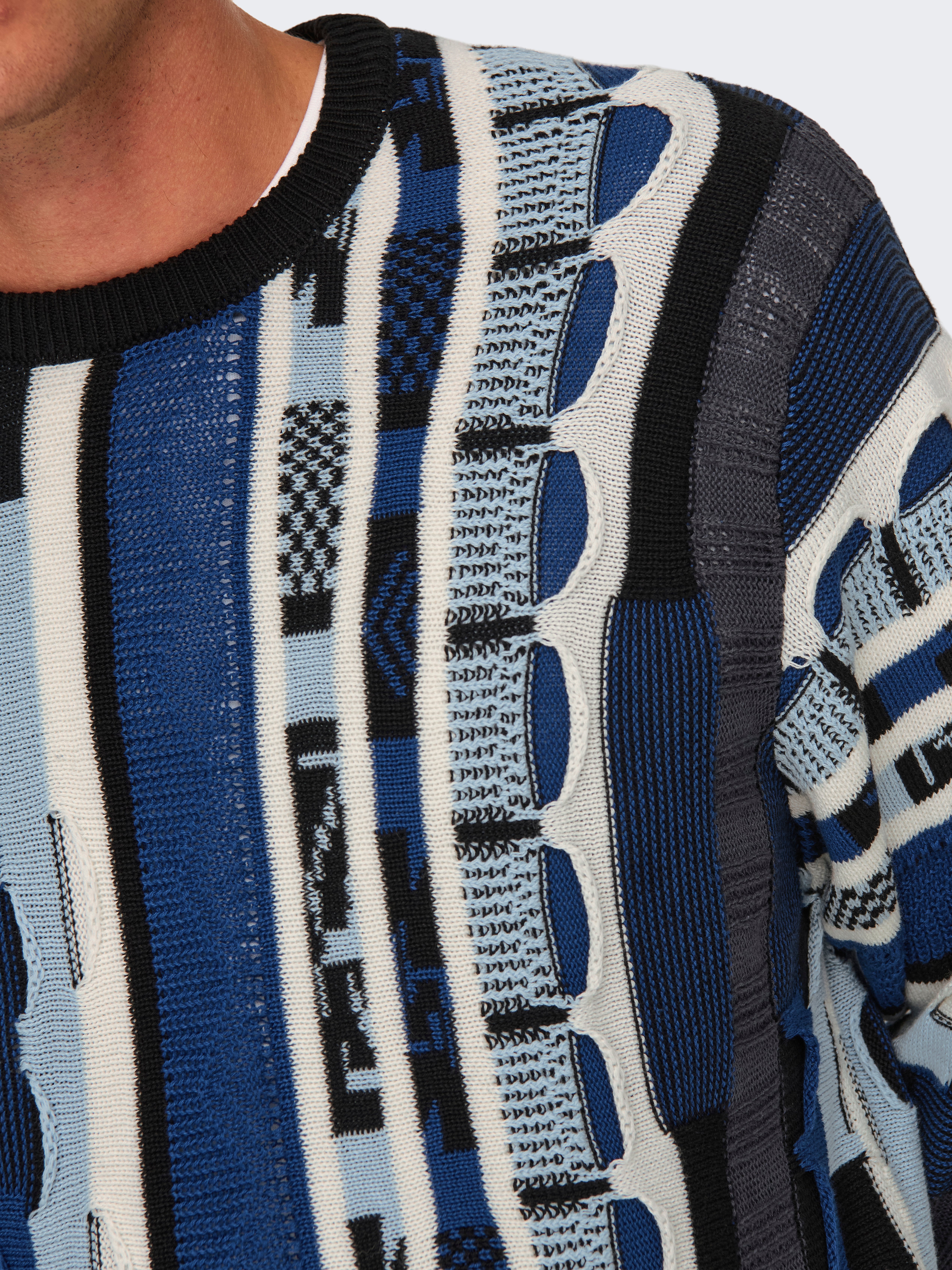 ONSTUCKER Pullover Blue Quartz