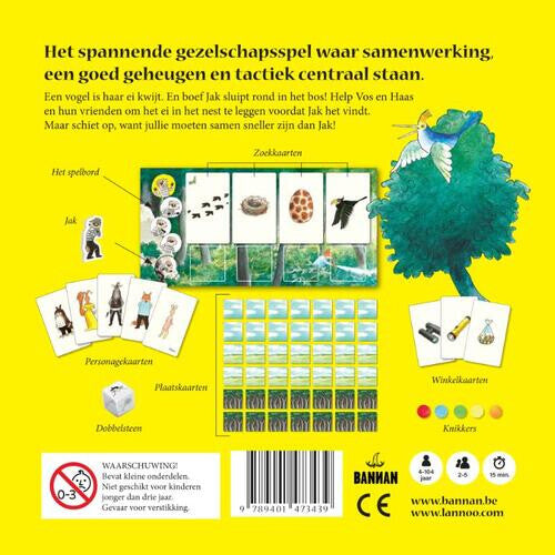 Uitgeverij lannoo het spel van vos en haas - red het ei