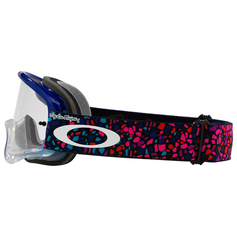 Oakley - Masque O Frame MX Troy Lee Designs Tessel Bleu / Rose / Transparent