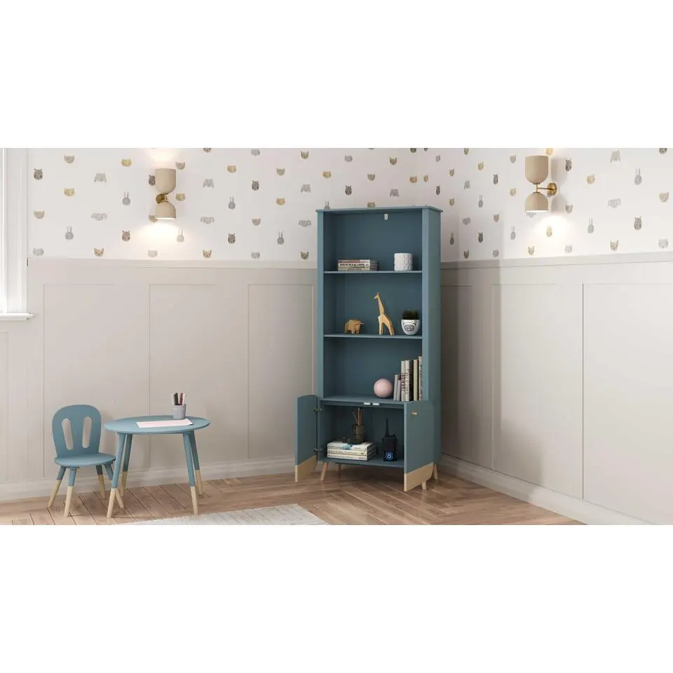 CALICOSY - Boekenkast FIRMIANA - - 36,6x177x77,4 cm