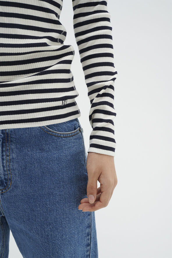 InWear DagnaIW Striped Tshirt LS Whisper white / marine blue