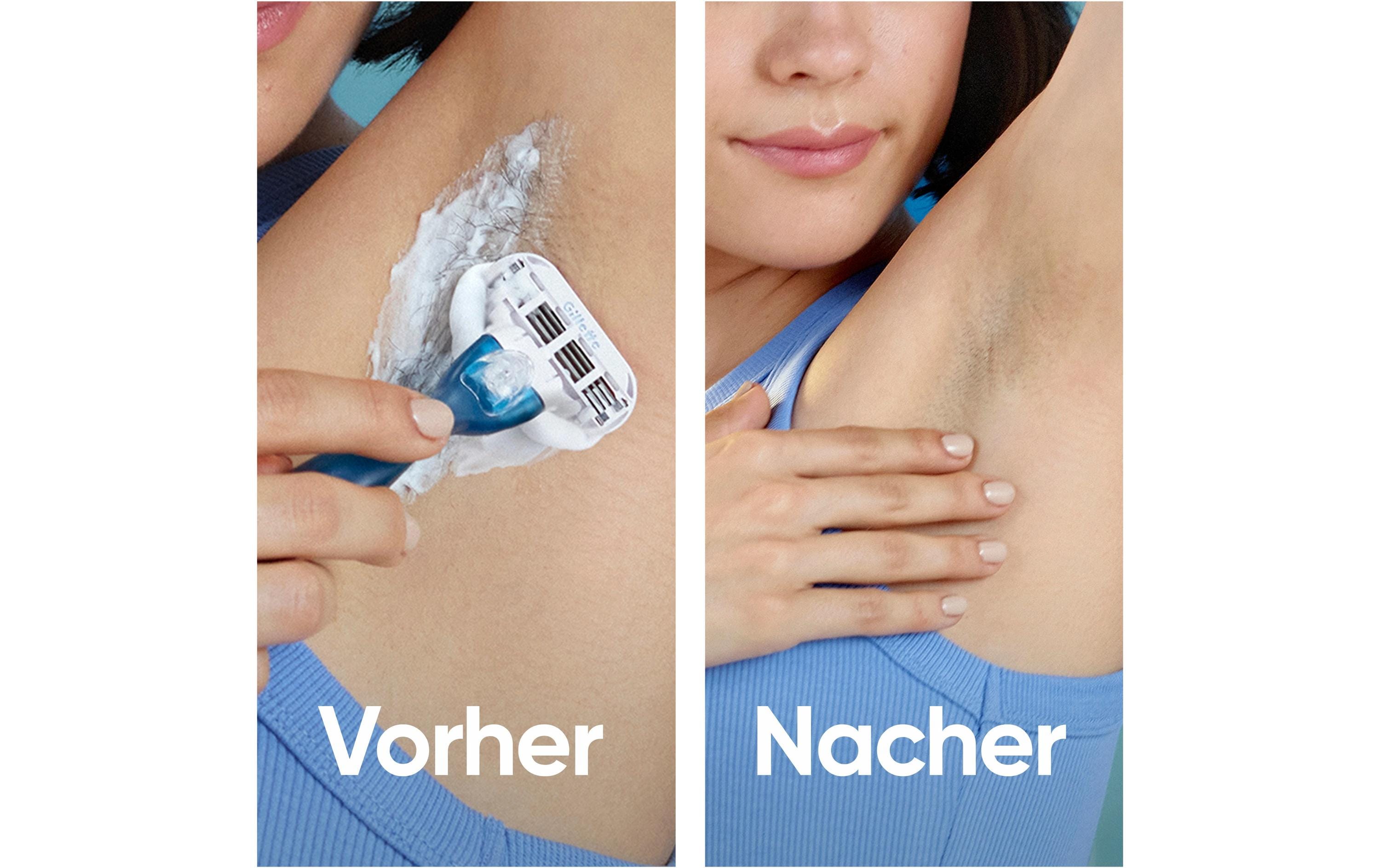 Rasierklingen Smooth 8 StückErsatzklingen für Damen mit wiederverwendbarem Handstück