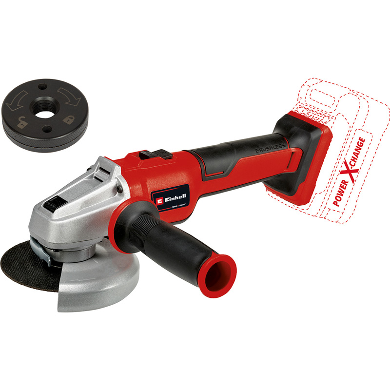 Einhell AXXIO 18/125 Q accu haakse slijper (body) 18V Li-ion