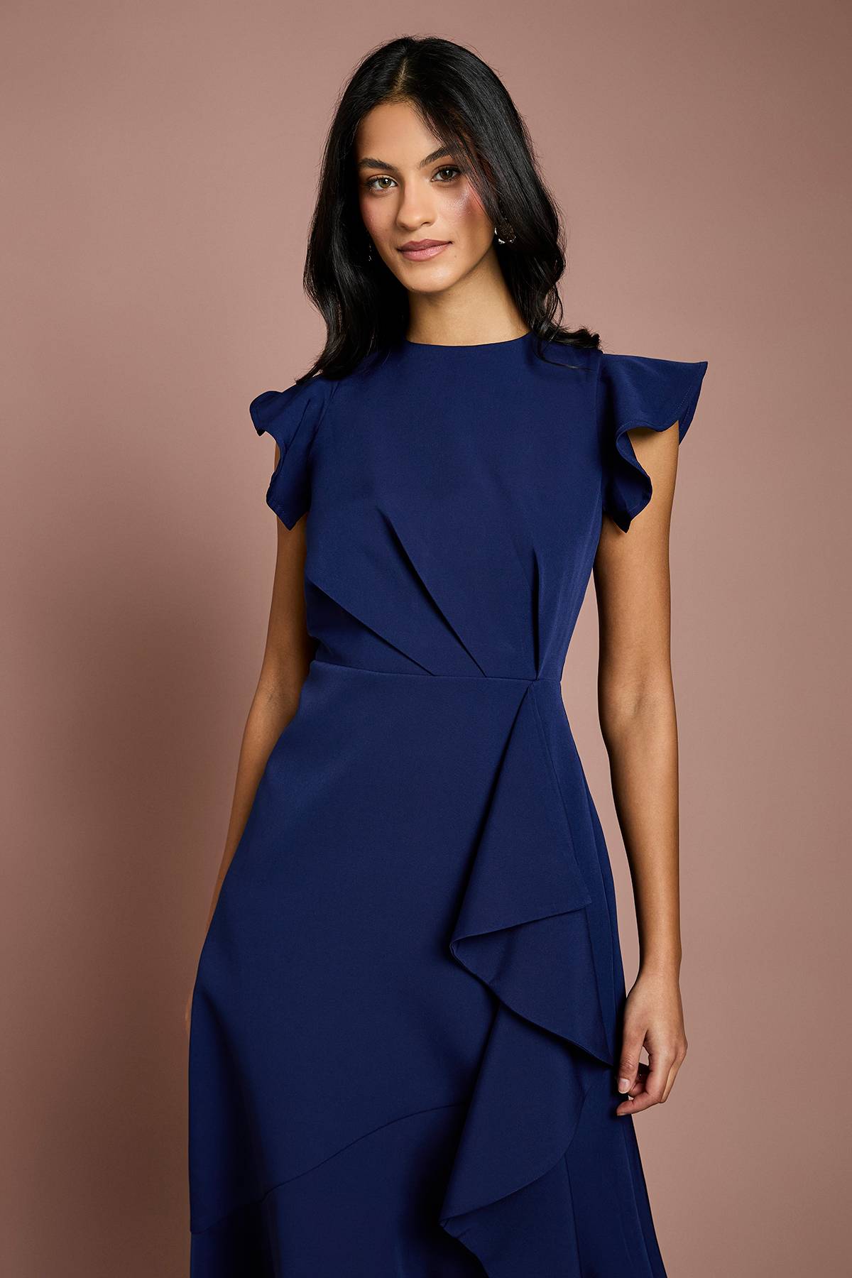 Coast Robe Midi À Volants Petite Taille