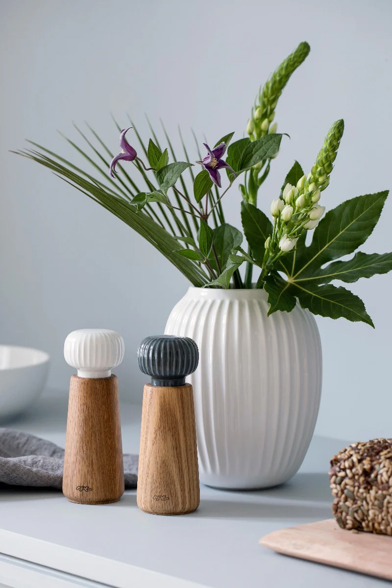 Kähler  Hammershøi vase, hvid - H: 20cm.