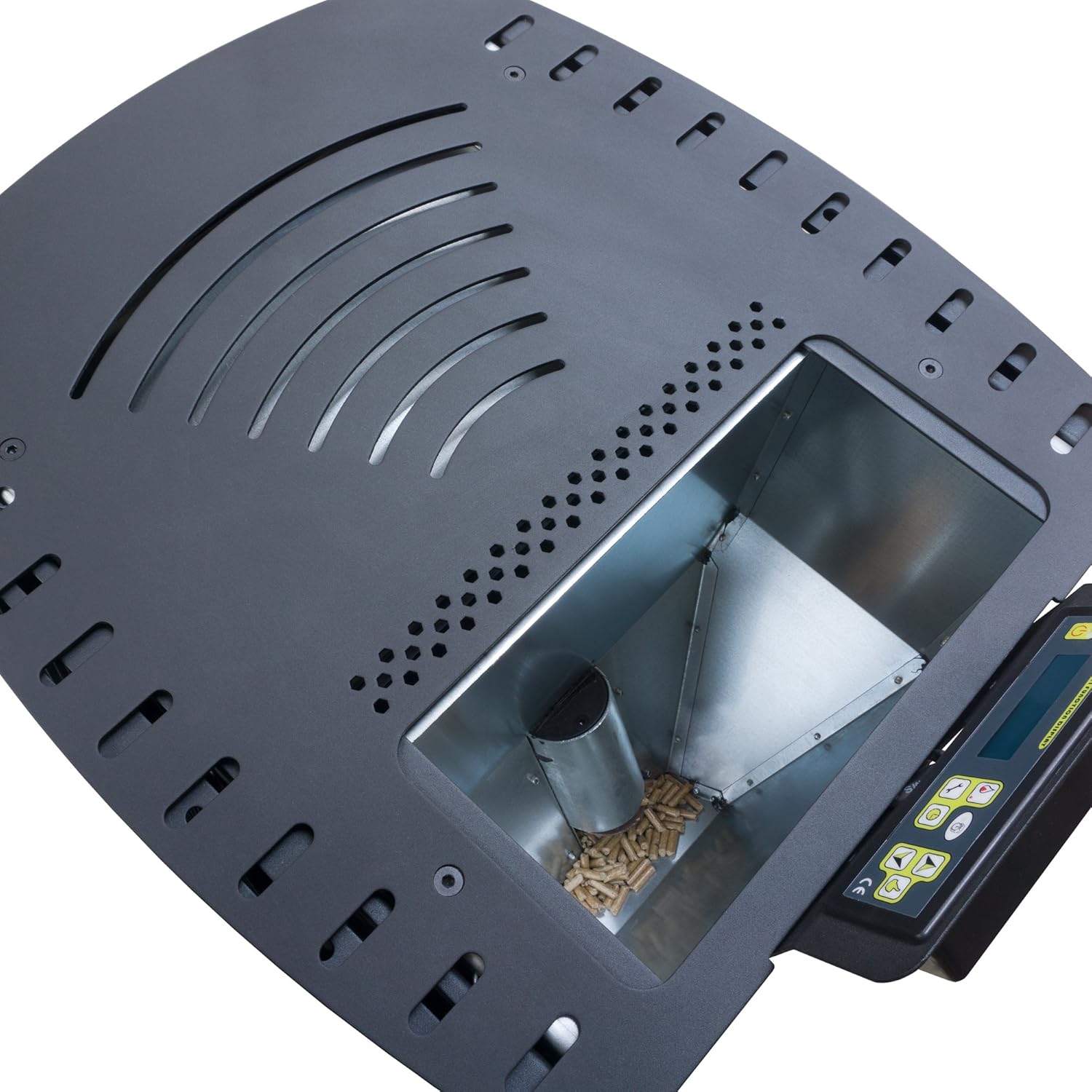 NEMAXX® P12 Pelletofen 13,6 kW bis 300m³– Elektrokamin mit ECO-Modus,Wi-Fi Ready,Wochen-Timer & Überhitzungsthermostat für effizientes Heizen – Schwarz