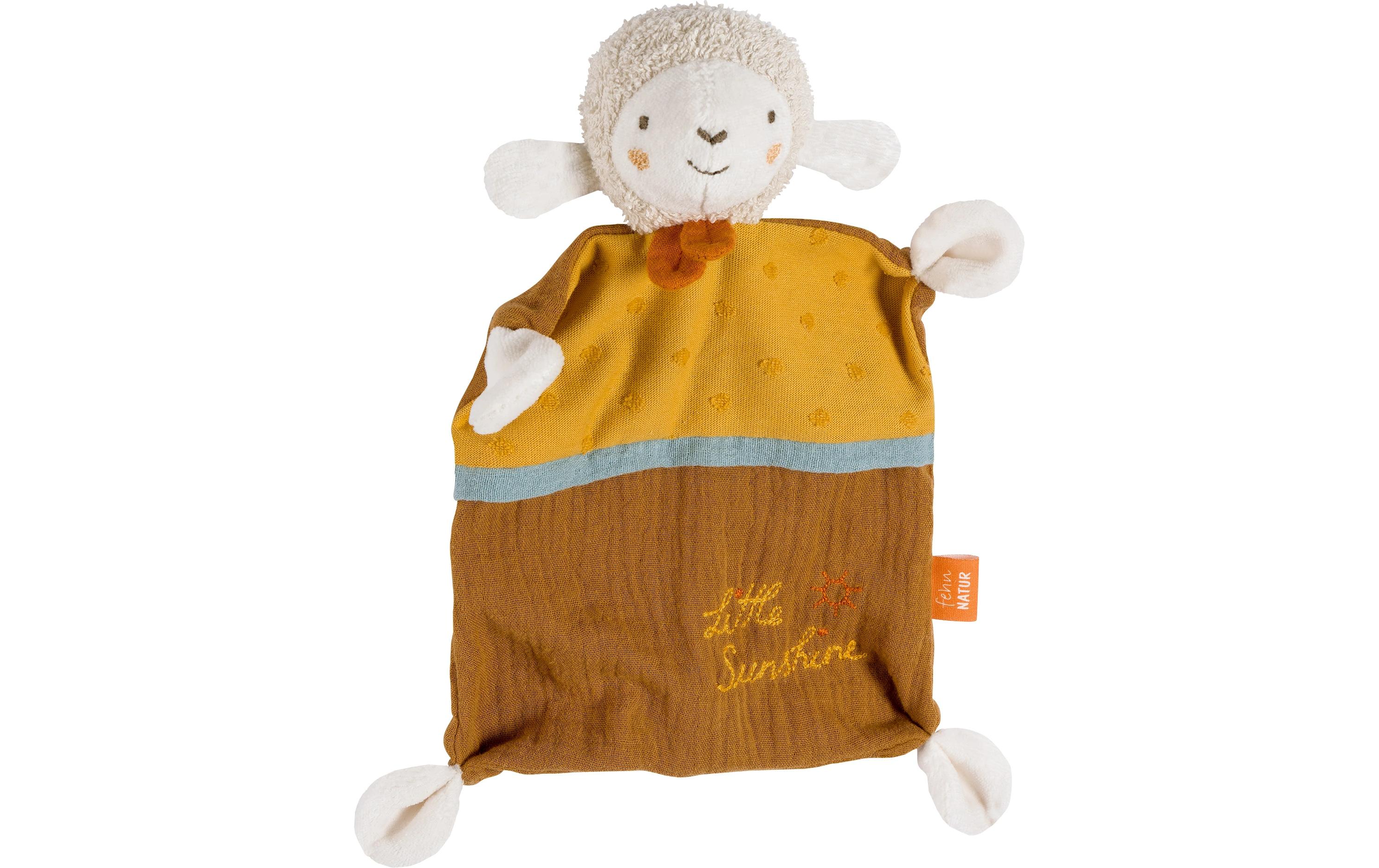 Schmusetuch Schaf SunshineSpielkamerad und Stofftier-Schnuffeltuch für Babys
