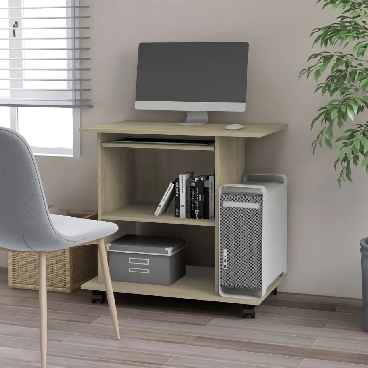 vidaXL Bureau - Chêne sonoma