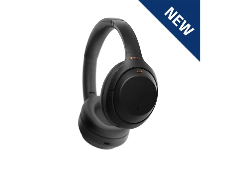 Sony WH-1000XM4 - Hovedtelefoner med mik. - fuld størrelse - Bluetooth - trådløs, kablet - NFC - aktiv støjfjerning - 3,5 mm jackstik - sort
