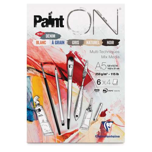Clairefontaine Paint ON 6-Farben-Sortimente