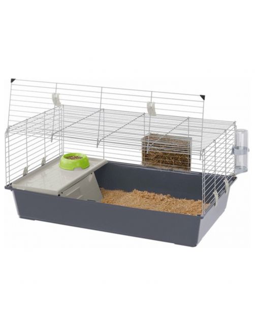 Ferplast Konijnenkooi Rabbit 100 - Dierenverblijf - 95x57x46 cm Assorti