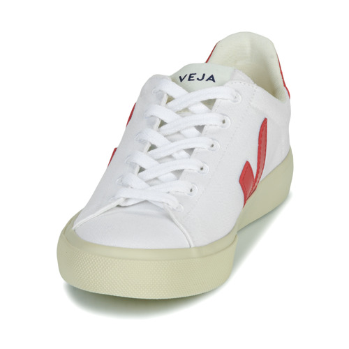 Veja - CAMPO CANVAS - Blanc / Rouge