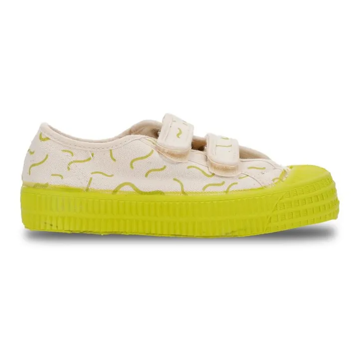 Novesta Baskets Master Kid Velcro Print | Jaune