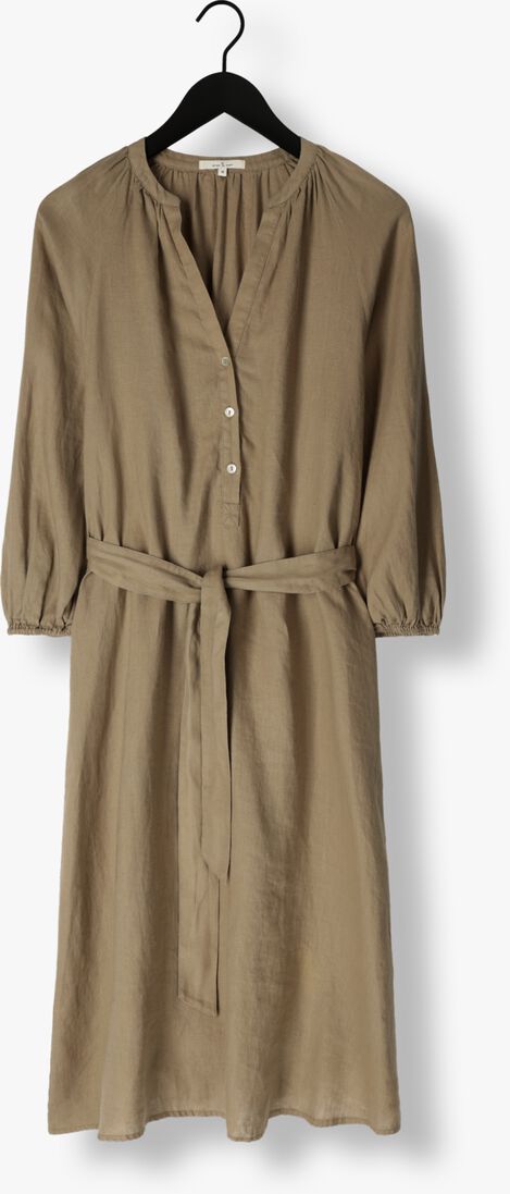 CIRCLE OF TRUST bruine circle of trust midi jurk pauline dress