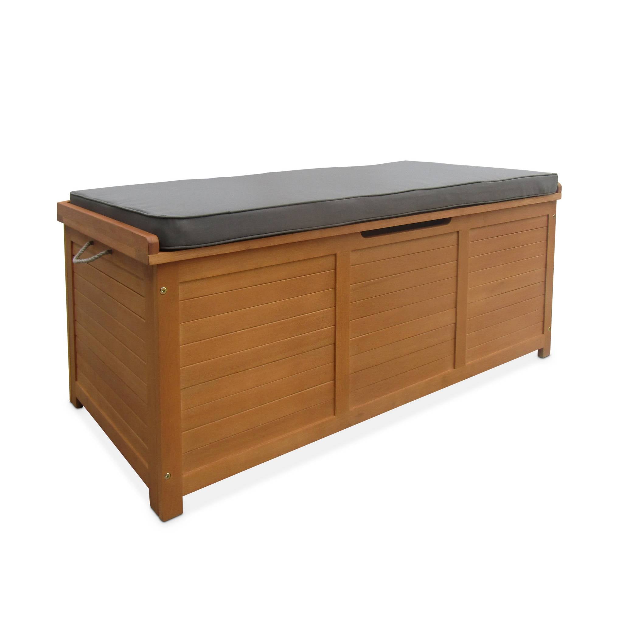 sweeek - Houten tuinbox 200L met gasveren