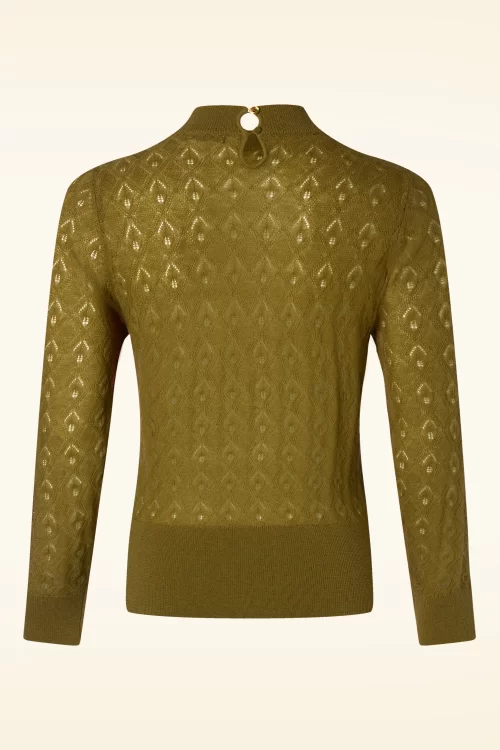 King Louie Agnes Turtle Appleton top in chartreuse