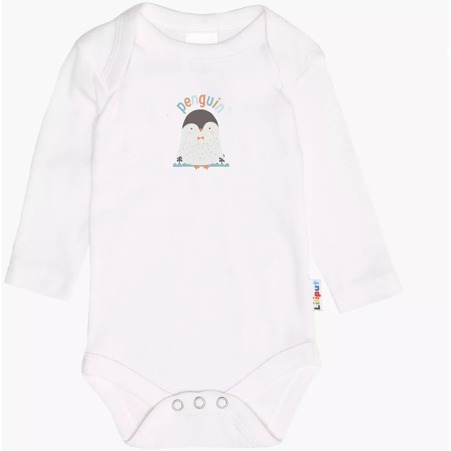 Liliput Langarmbody 2er Pack penguin  penguin patch weiß