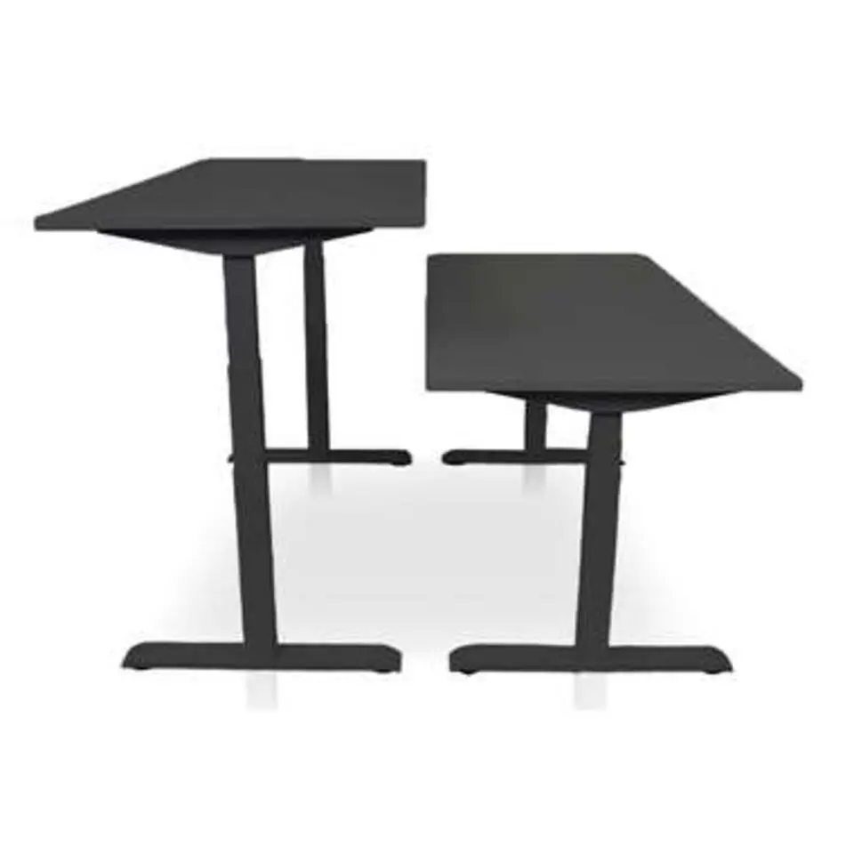 MRC PRO-L 2.0 elektrisch ARBO zit-sta bureau - 120x80 - zwart eiken