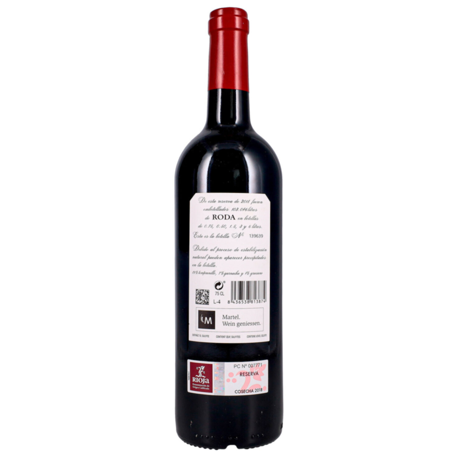 Rioja DOCa Reserva Bodegas Roda -75cl
