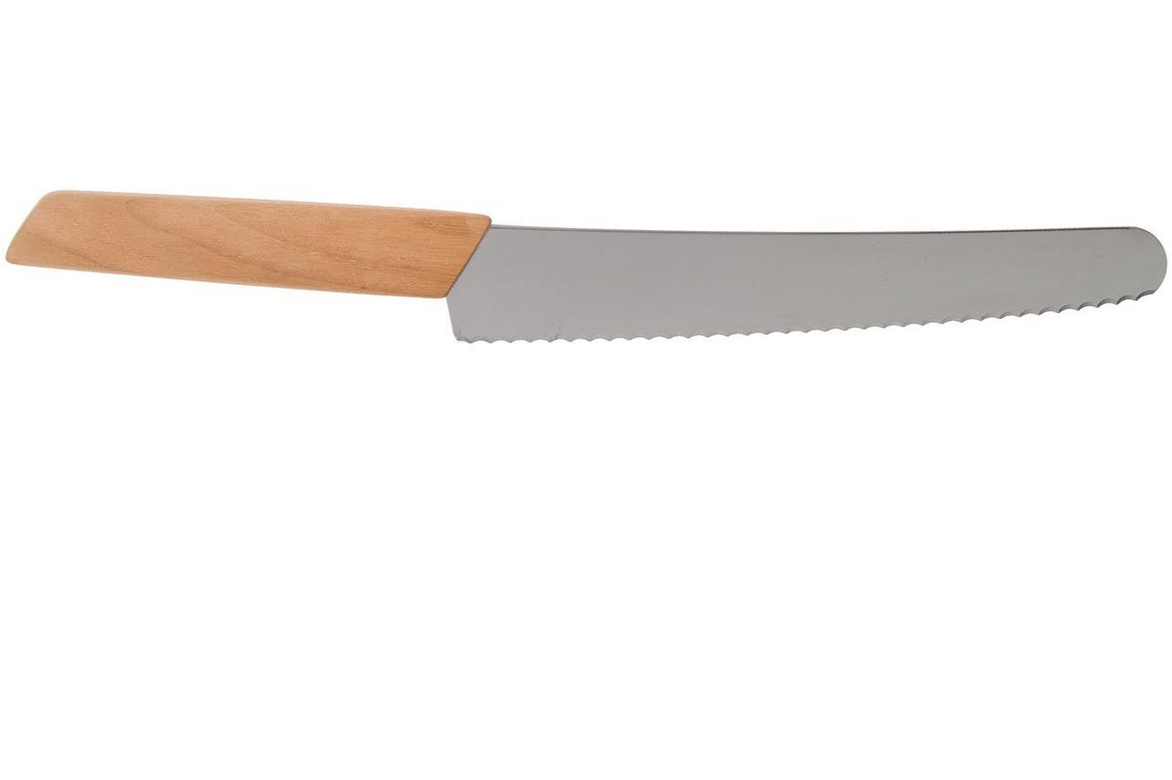 Victorinox Swiss Modern broodmes 22 cm, walnotenhout