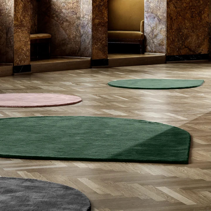 AYTM - Stilla Teppich 130 x 160 cm, bordeaux