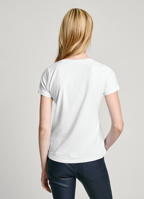 PEPE JEANS<br>Camiseta de manga curta com logo na frente