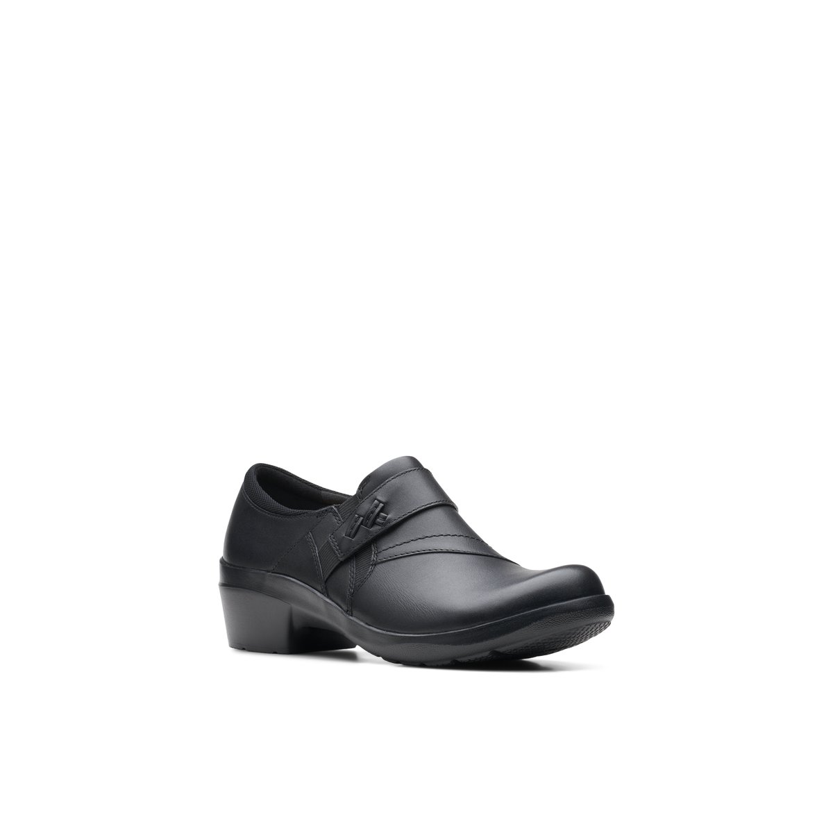 CLARKS-Angiepearl_w-Flâneurs - Talon Bloc - Noir
