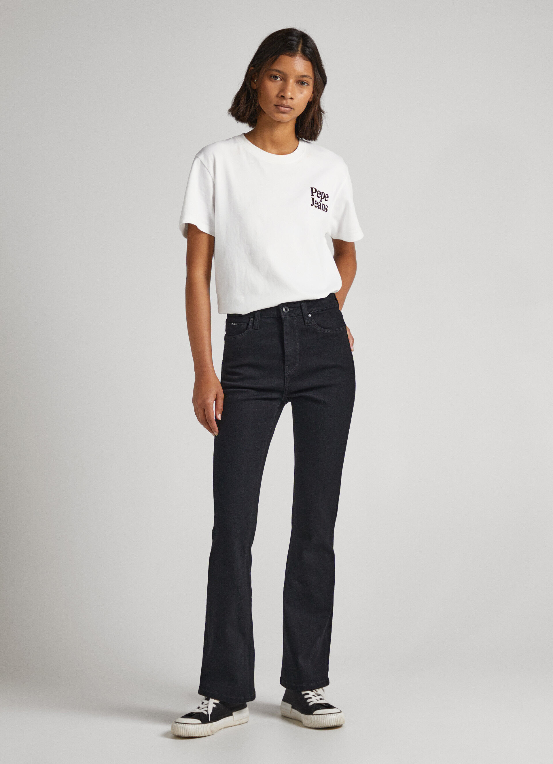 Calça jeans DION FIT FLARE de cintura alta - jeans