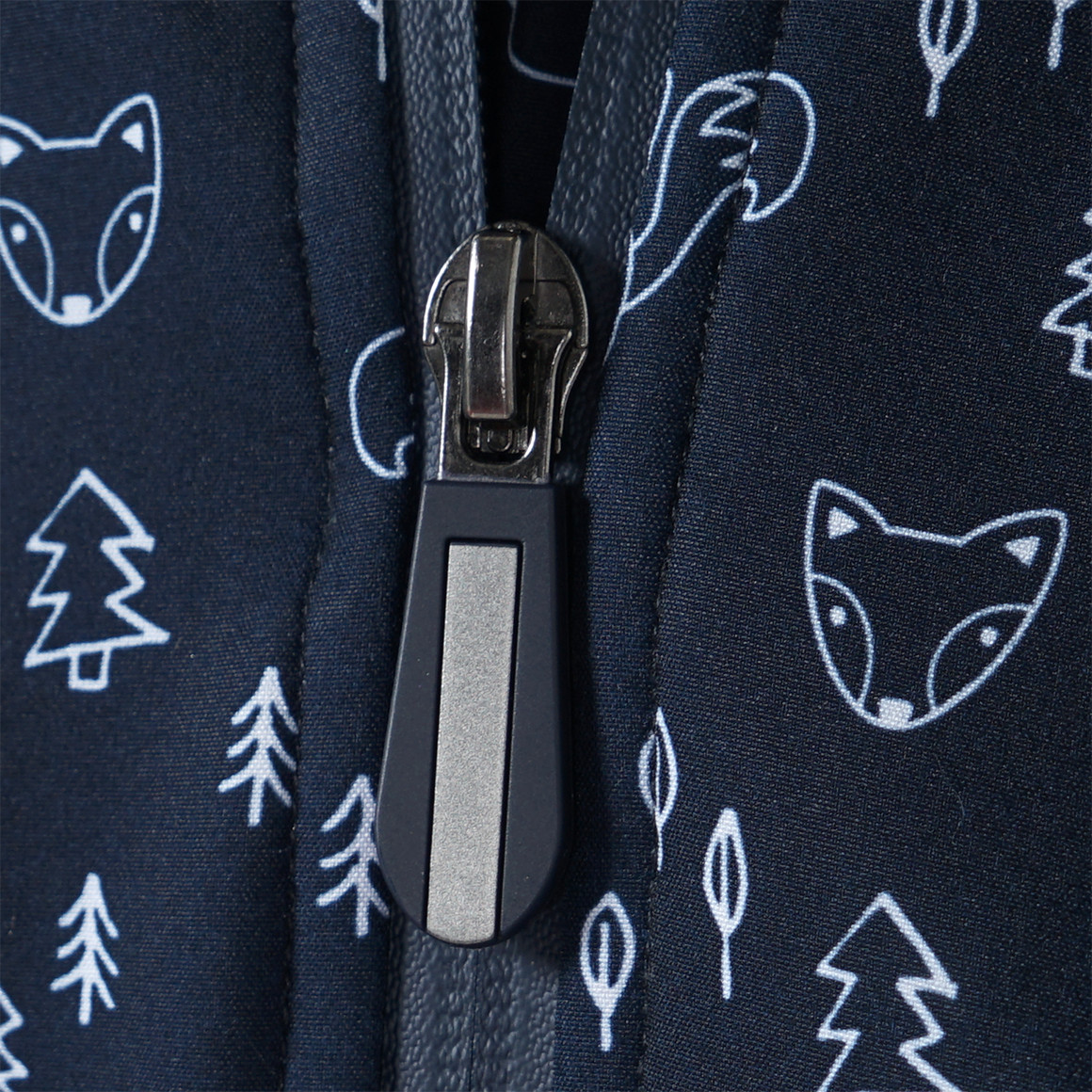 Topomini Baby Winter-Softshelloverall mit Fuchs-Allove dunkelblau