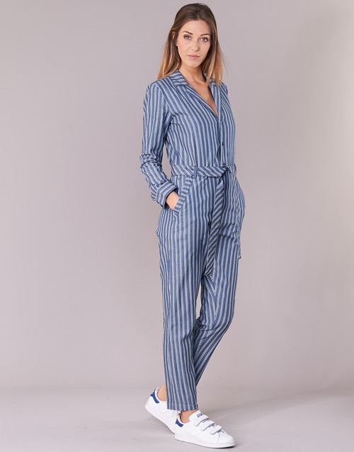 G-Star Raw - DELINE JUMPSUIT WMN L/S - Bleu / Blanc