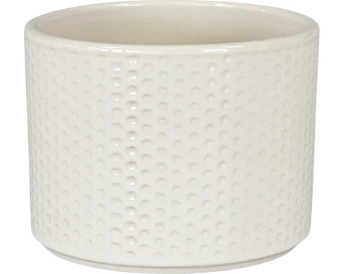 Bloempot/plantenbak Dickob Pillar Spot keramiek Ø 16,8 cm H 14,8 cm wit