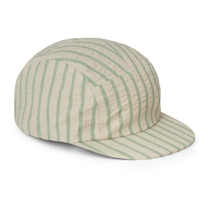 garbo&friends Casquette Rayée Seersucker | Vert