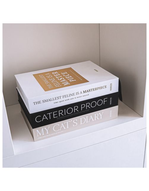 District 70 Caterior Coffee Table Book - Kattenspeelgoed - 36x25x6 cm Zwart