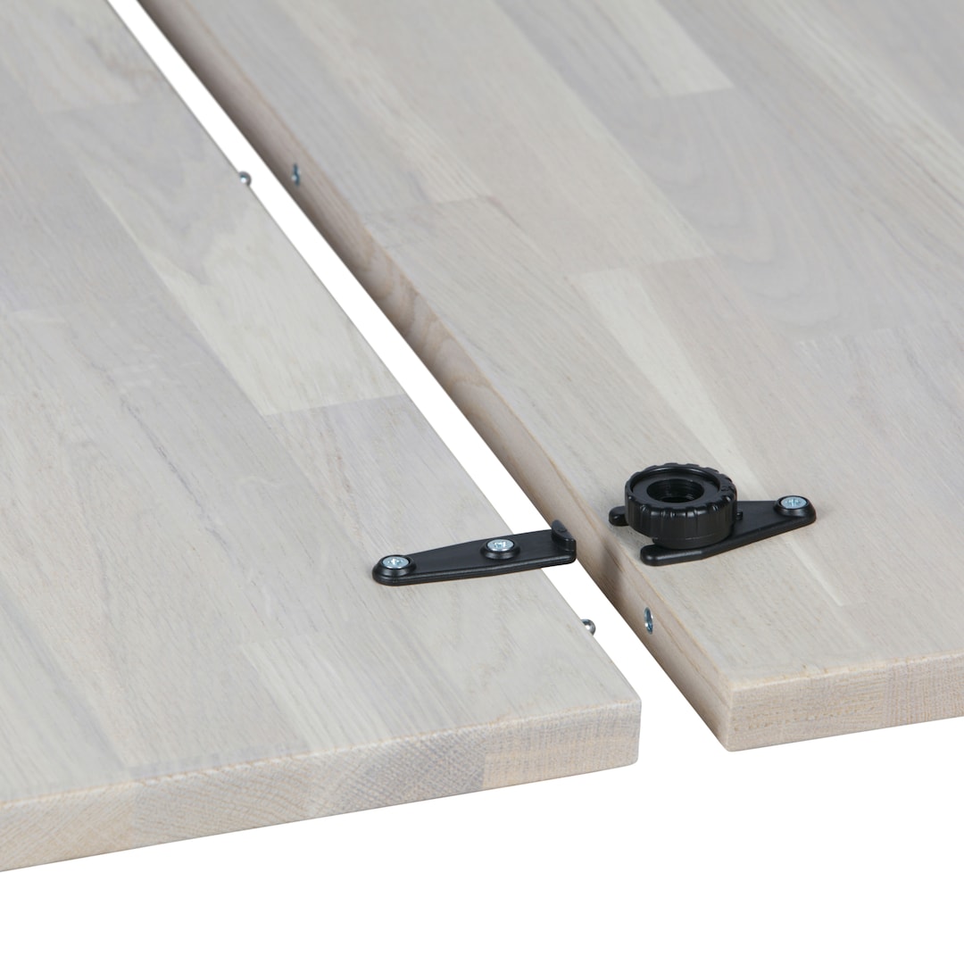 Esstisch LANGE JAN 120 x 120 (160-200) cm Eiche Sydney-Weiß
