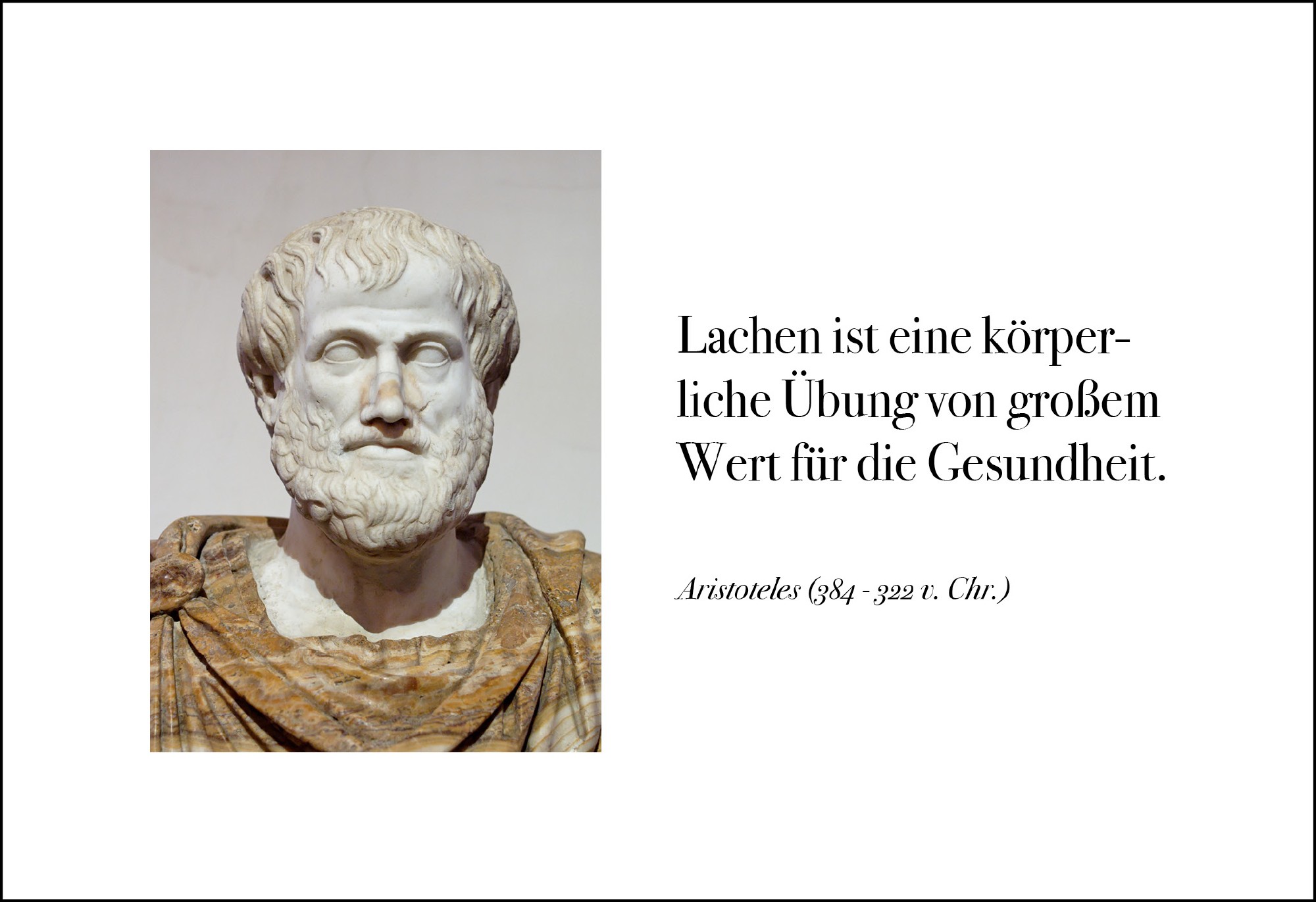 Postkarte 'Lachen ist eine körperliche Übung' günstig bestellen